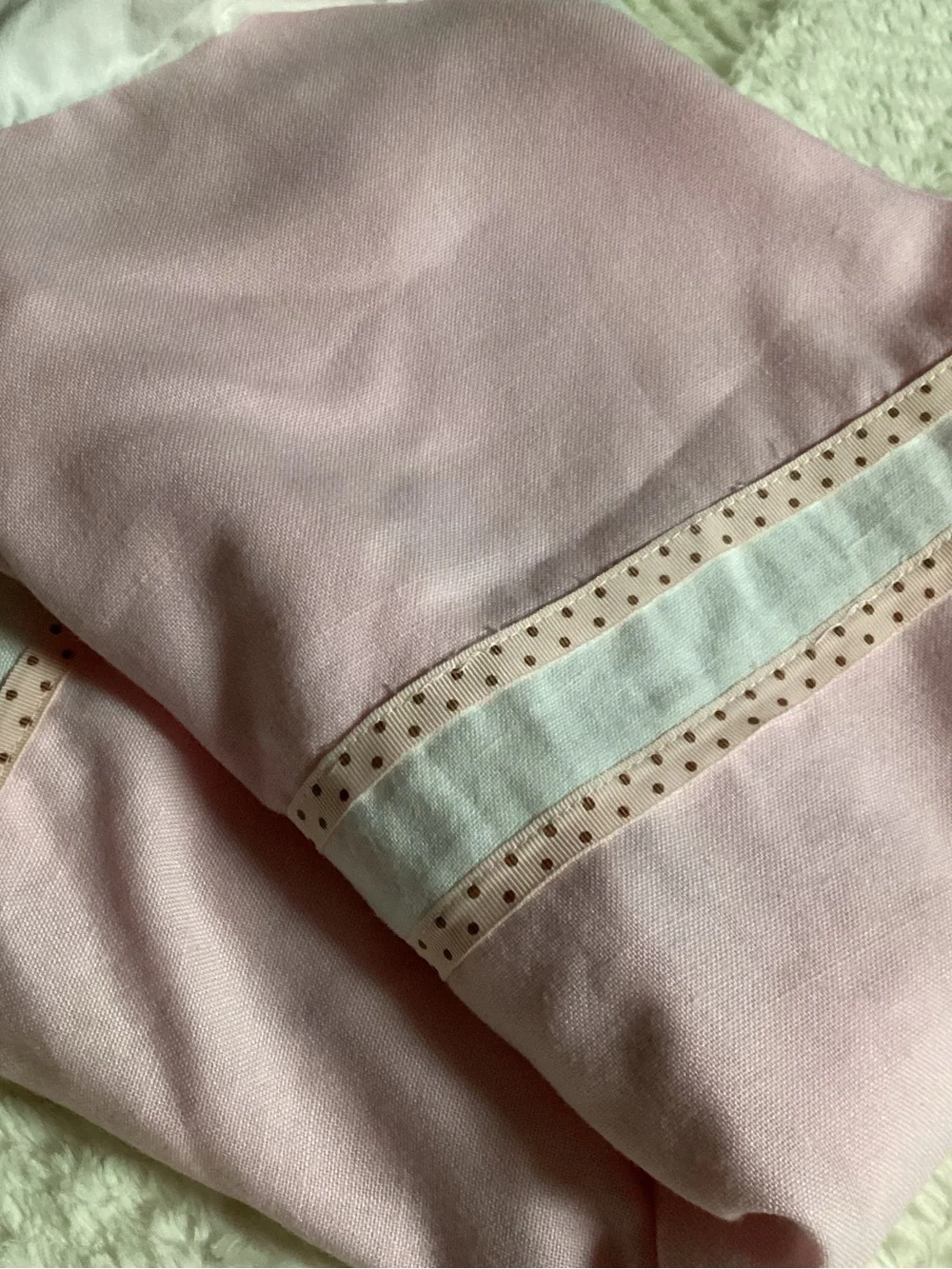 Vintage Girls Little Bitty Rayon Blend Matching Dress Long Coat Pink Polkadot 4T